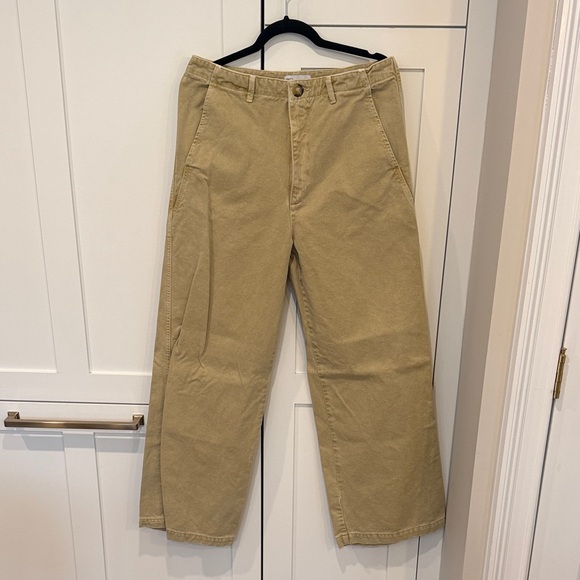 Zara Pants - Zara Khaki wide leg Pants